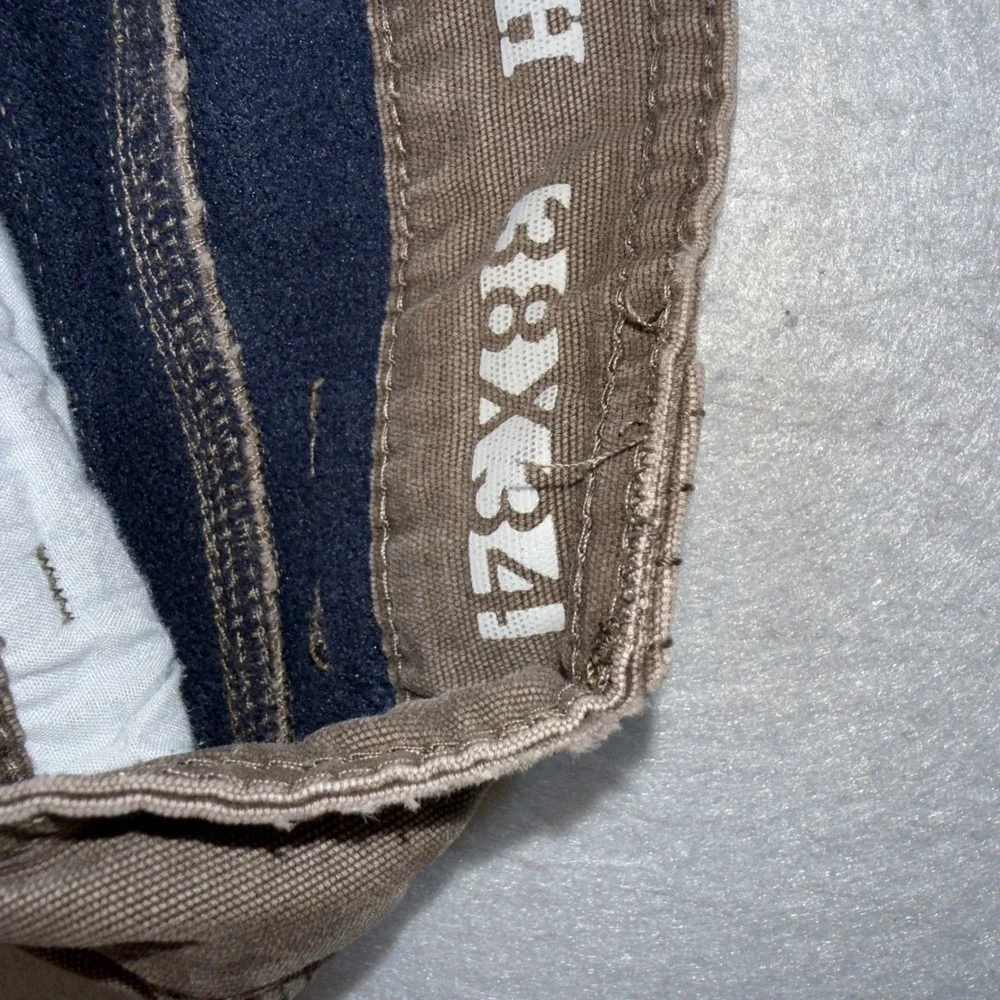 Smith's Workwear Cargo Pants Mens 34x30 Brown Good Fleece Lined Stretch Utility